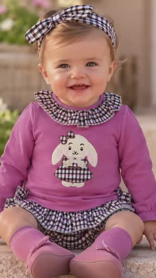 Conjunto Niña Conejito Lazo