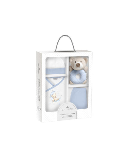 Set Regalo 4 piezas Oso Celeste