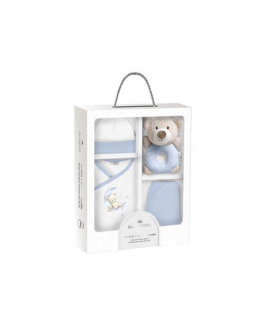 Set Regalo 4 piezas Oso Celeste